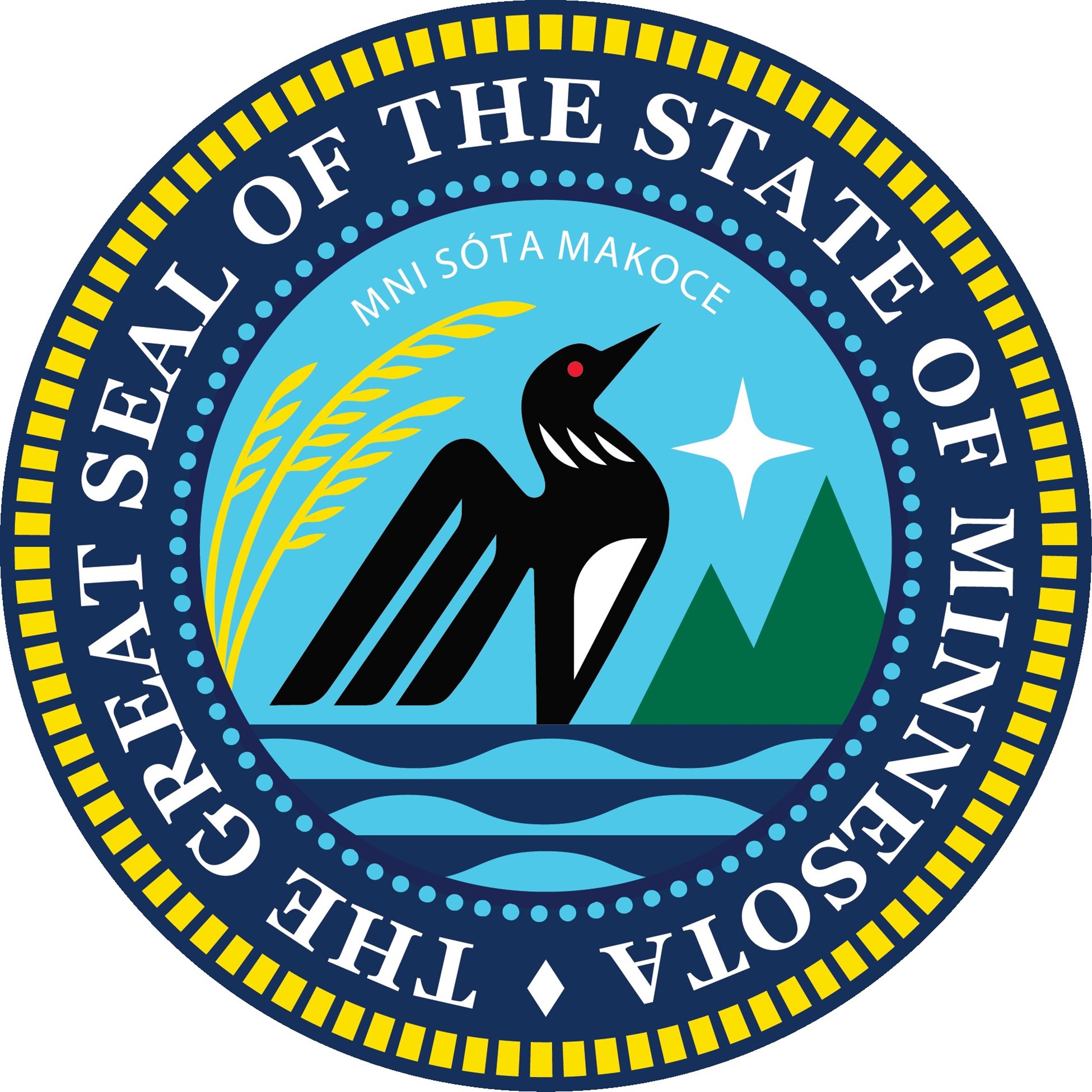 MN State Seal and has link to homepage